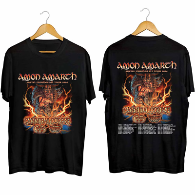 #ad Amon Amarth Band Metal Crushes All Tour 2024 T shirt Full Size S 5XL BE2420 $32.29