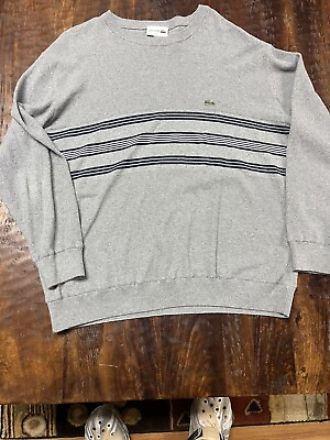 #ad Mens Lacoste Sweater Slim Fit 2XL Nice XXL Gray $22.00