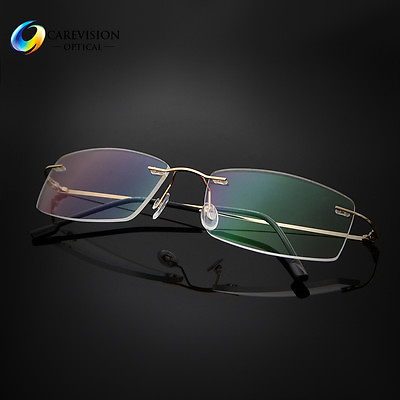 #ad Rimless Titanium Alloy Reading Glasses UV400 Coating Lens Reader 0.00 5.00 $24.95