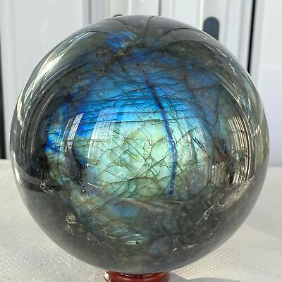 #ad 3060g Natural labradorite ball rainbow quartz crystal sphere reiki healing $159.60