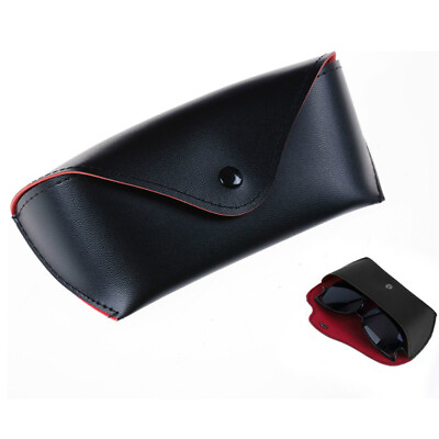 #ad 1PC Durable PU Eye Glasses Sunglasses Shell Hard Case Protector Box Pouch Bag Th C $2.75