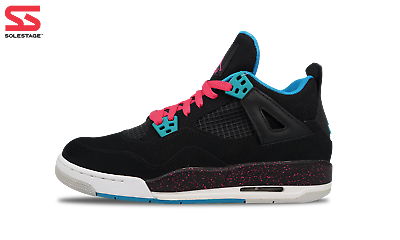 #ad Nike Jordan 4 Retro Black Vivid Pink 2012 GS 487724 019 Youth Size 4Y 7Y $195.00