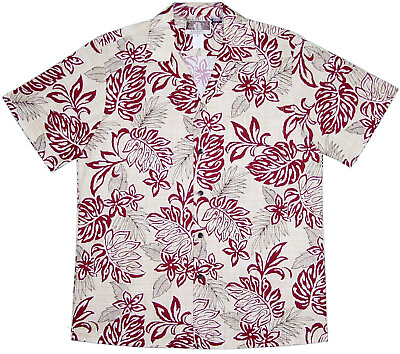 #ad Polynesian Fragrant Jungle Men#x27;s Hawaiian Shirt $55.00
