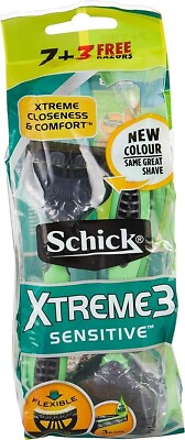 #ad #ad Schick Xtreme3 Sensitive Disposable Razors 10 Count $9.99