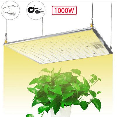#ad LED Grow Light 1000W Panel Full Spectrum Lamp for Indoor Plant Veg Flower $29.41