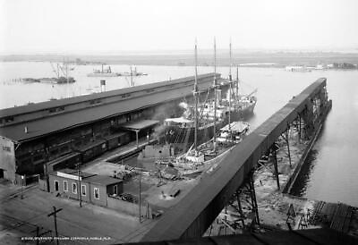 #ad 1900 1915 Southern Railway Terminals Mobile AL Old Vintage Dock Photo 8.5quot; x 11quot; $13.00