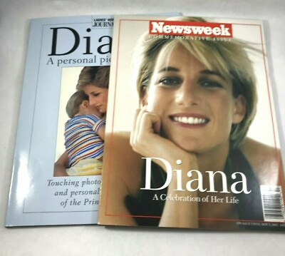 #ad Princess Di Commemorative Magazine Diana Photo Albums Set 2 Newsweek LHJ 1997 $16.20