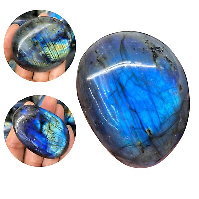 #ad Natural Healing Reiki Rock Palm Stone Green Rock Crystal Polished Worry Stone $9.96