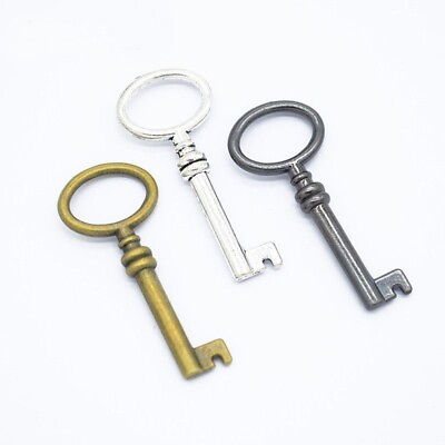 #ad Key Charm Pendant DIY Bracelet Necklace Jewelry Making Accessories Findings 8Pcs $8.27