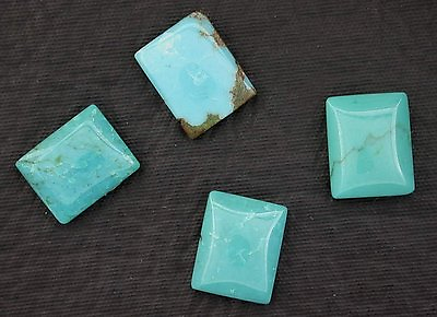 #ad ONE 10mm x 8mm 10x8 Rectangle Natural Turquoise Cabochon Gem Stone Gemstone $19.56