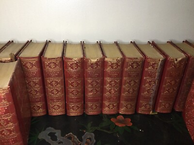 #ad Rare Charles Dickens Works 20 Volume Set 282 1000 Temple Edition Deluxe $385.75
