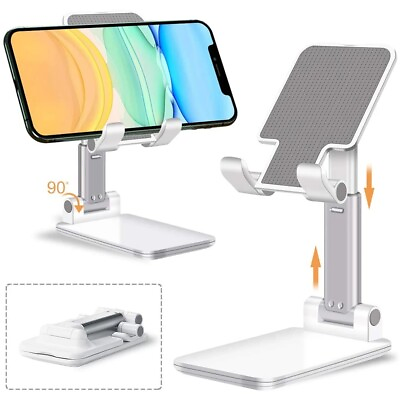 #ad Adjustable Cell Phone Tablet Desktop Stand Desk Holder Mount Cradle Random Color $2.50