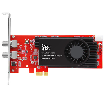 #ad TBS6214 ATSC Quad Modulator PCIe Card with 4 Frequency ATSC Output $990.00