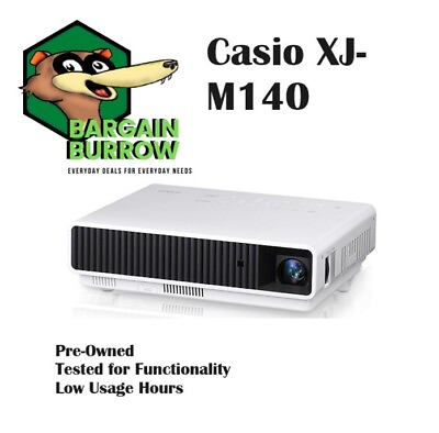 #ad Casio XJ M140 DLP Projector 2500 Lumens HDMI HD 1080p Pre Owned 2725 hours $55.99