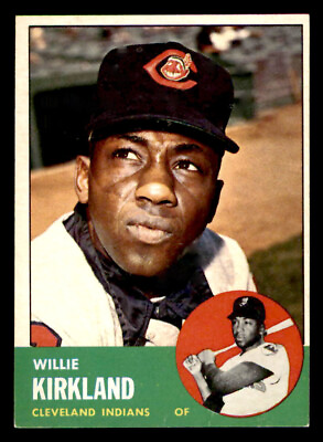 #ad 1963 Topps #187 Willie Kirkland Cleveland Indians $7.75