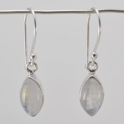 #ad splendid Rainbow Moonstone 925 Sterling Silver White Natural supplies US gift $49.18