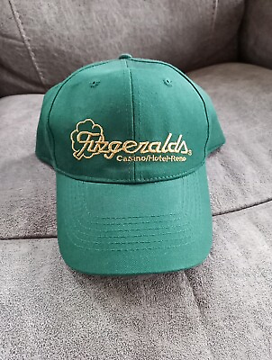 #ad Vintage Fitzgerald#x27;s Casino Hotel Reno Green Hat $12.49