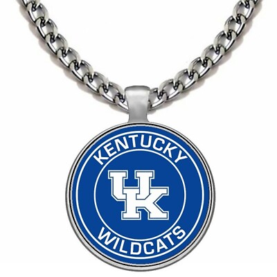 #ad Kentucky Wildcats Mens Womens 24quot; Stainless Steel Chain Pendant Necklace D5 $23.95