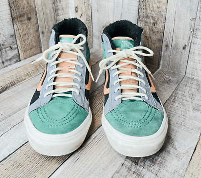 #ad Vans Unisex Green Colorblock Ultrcrush SK8 HI Athletic Sneakers sz M9.5 W11 $30.33