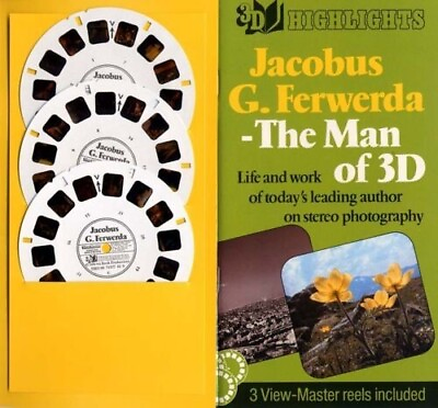 #ad Jacobus G. Ferwerda The Man of 3 D Custom made View Master 3 Reel Packet NEW $24.95