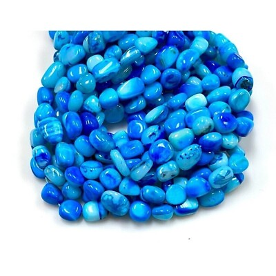 #ad Beautiful Blue Shaded Opal Gemstone Freeform Tumble Nuggets Handmade Pebble Gems $16.16