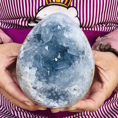 #ad 2060G Natural Beautiful Blue Celestite Crystal Geode Cave Mineral Specimen 586 $138.00