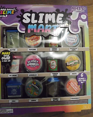 #ad NEW 12 ct mad about slime SLIME MART SET butter milk cereal pasta make amp; mix ins $25.00