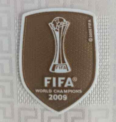 #ad 2009 Club World Cup Champions Barcelona Jersey Iron On Patch Badge Gold Football $7.00