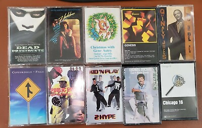 #ad Music Cassettes Mix and Match by Selection Tested Rock Rap Latin Hip Hop Pop $2.00