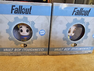 #ad FunKo 5 Star : Fallout LOT Vault Boy Pyromaniac And Toughness 3quot; Vinyl Figure $19.99