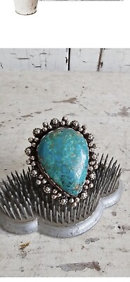 #ad Turquoise Ring sterling silver $109.00
