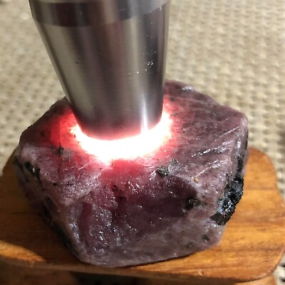 #ad 80g Natural Red Corundum Ruby Crystal Rough Mineral Specimen c075 $13.30