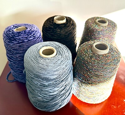 #ad Mixed Cone Luxury Yarn￼ Various TexturesColorsItaly importKnit Crochet: $77.50