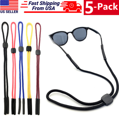 #ad #ad 5 Pack Neck Strap Sport Sunglass Eyeglass Read Glass Cord String Lanyard Holder $5.49