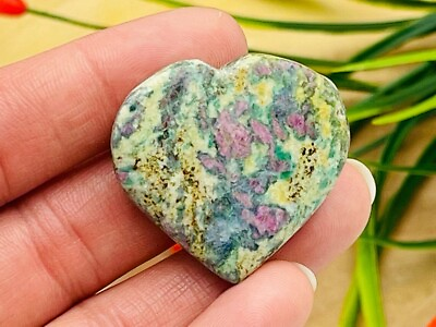 #ad Ruby Fuchsite Heart Ruby in Fuchsite Crystal Heart Healing Heart Metaphysical $15.32