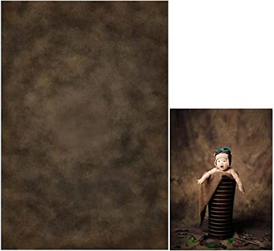 #ad 6X9ft Fondo De Fotografia Con Textura Moteada De Color Marron Oscuro Para Est... $36.19