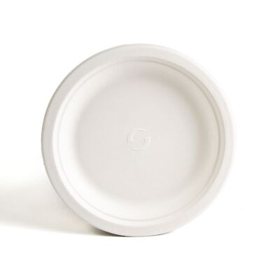 #ad Green Wave TW POO 001 6quot; Evolution White Bio Bagasse Round Plate 1000 CS $122.99
