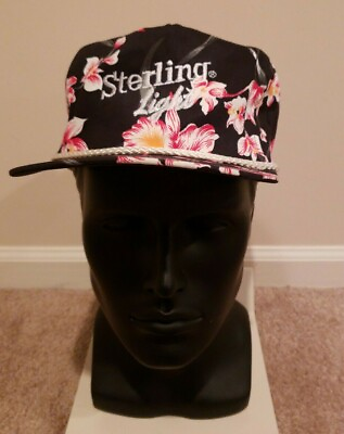 #ad VTG Sterling Light Beer Hawaiian Hat Snapback Corded Hat Evansville Louisville $29.99