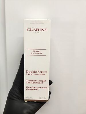 #ad Clarins Double Serum Age Control Concentrate 100ml 3.3 oz Next Day Ship From Us $62.50