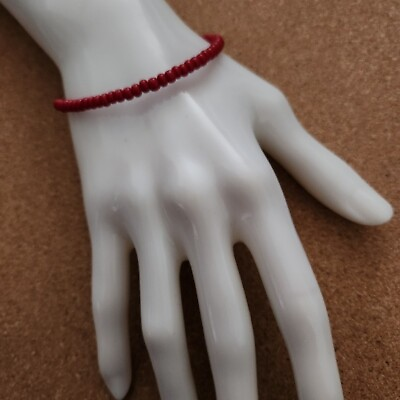 #ad Alex and Ani Red Glass Beaded Bangle Bracelet $9.99