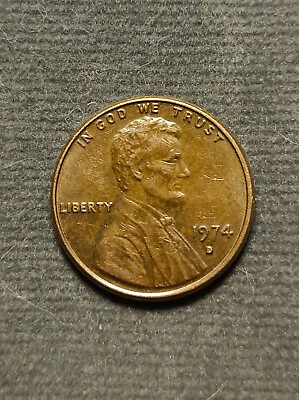 #ad 1974 D Penny Rare Filled Mint Mark Error $999.00