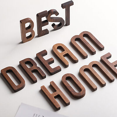 #ad Wooden Letter Smooth Decoration Smooth Wooden Alphabet Wooden $8.00