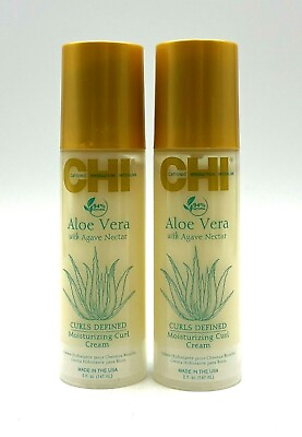 #ad CHI 94% Natural Aloe Vera Curls Defined Moisturizing Curl Cream 5 oz 2 Pack $37.95