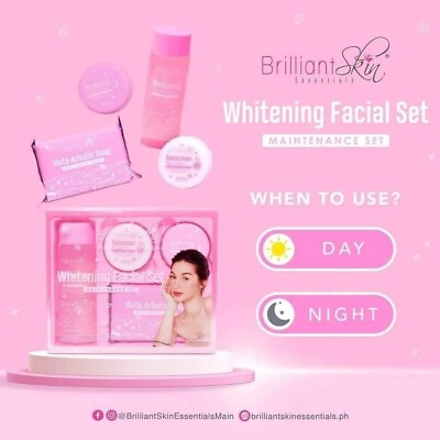 #ad Brilliant Skin Essential Whitening Set with 120mL toner $22.99