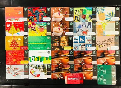 #ad STARBUCKS OLD LOGO 2001 2010 GIFT CARD COLLECTIONS Choose One or More $12.99