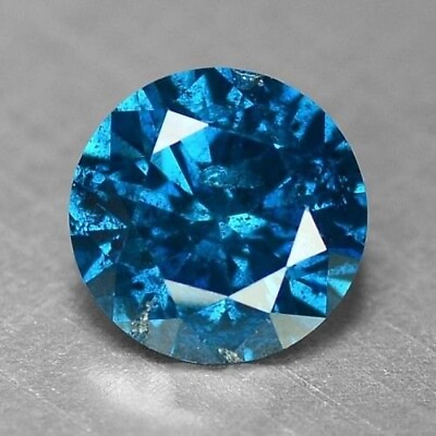 #ad 10 Pcs Blue Diamonds 3.0 MM Blue Diamonds Natural Loose Diamonds For Jewelry $300.89