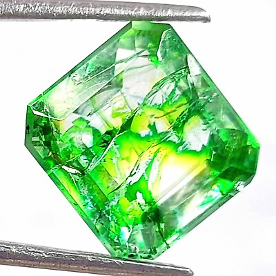 #ad Natural Zambia Green Emerald 15 18 Carat Transparent Emerald Cut Certified Gems $71.38