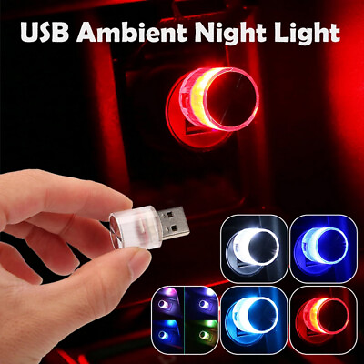 1x Mini Lamp Bulb Accessories USB LED Car Interior Neon Atmosphere Ambient Light C $3.88