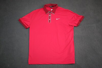 #ad Tiger Woods Collection Adult Extra Large Red Polo Golf Outdoor Active PGA Mens $16.88