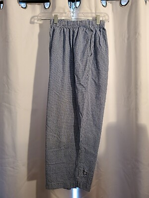 #ad Bobbie Brooks Womens Pants Blue Check Tag Size 14 16 High Rise Elastic Waist $12.99